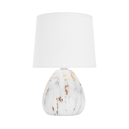 aigostar lampara de mesa de ceramica vintage lampara de mesita de noche con pantalla de tela casquillo e14 max40w luz de noche lampara de sobremesa para dormitorio salon sin bombilla -h255mm
