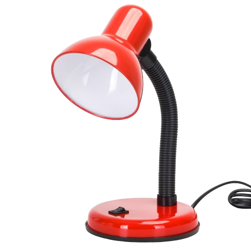 aigostar lampara de escritorio retro flexo escritorio sin bombilla lampara de mesa compatible con led bombillas modelo e27 max 240v lampara lectura para leer trabajar estudiarroja