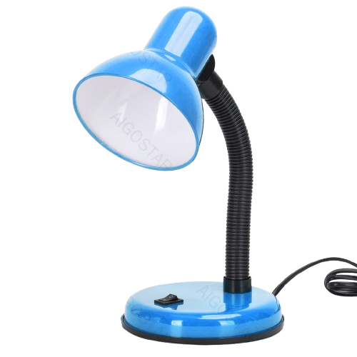 aigostar lampara de escritorio retro flexo led escritorio sin bombilla lampara de mesa compatible con led bombillas modelo e27 max 240v lampara lectura para leer trabajar estudiarazul