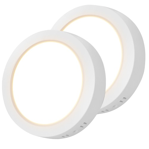 aigostar lampara de techo led 12w equivalente a 108w plafon led 1300lm ip20 techo luz blanco calida 3000k para cocina sala de estar dormitorio pasillo 174  35hmm 2pcs