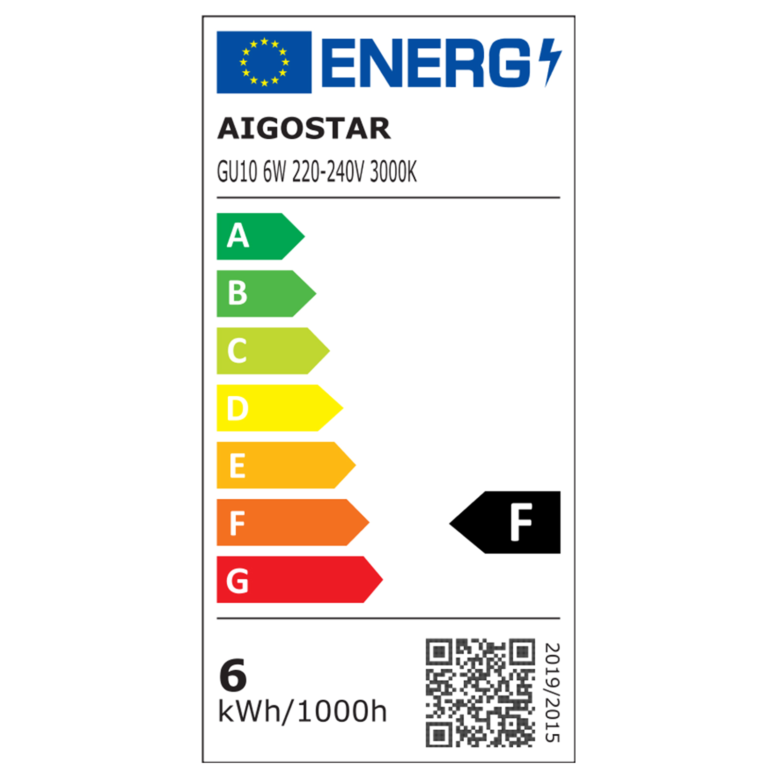 lED GU10 6W  Luz Natural  6W