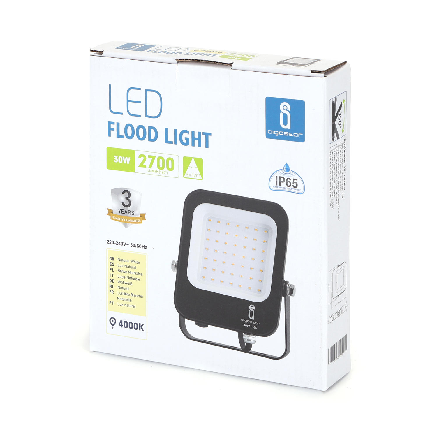 proyector LED Negro 30W