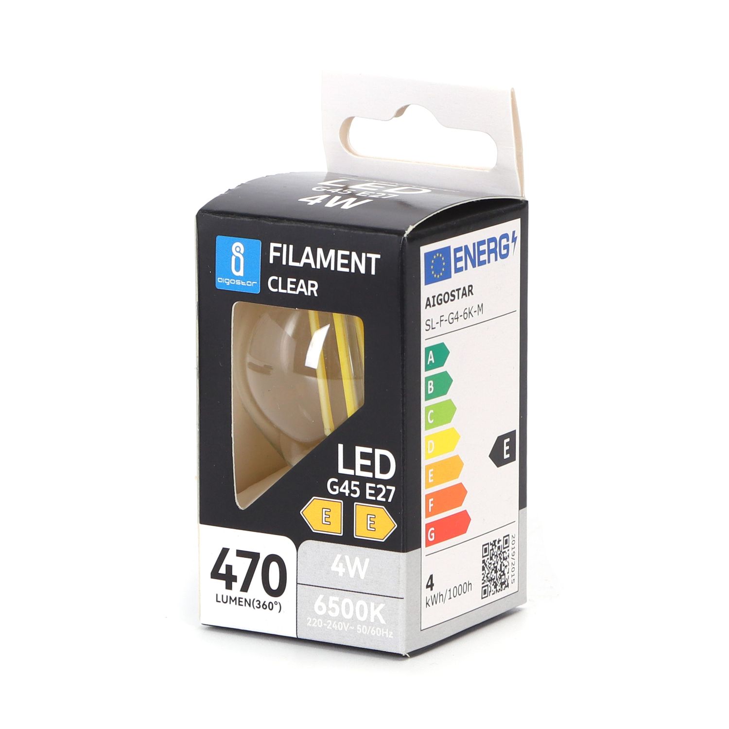 bombilla de filamento LED G45  Luz Fría  4w