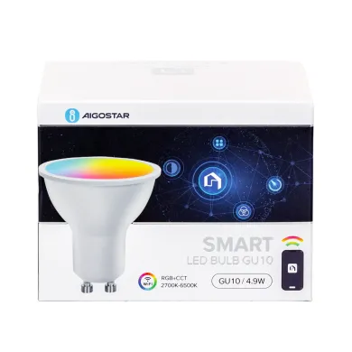 Aigostar Lampadina intelligente Wi-Fi + Bluetooth, GU10 6W - OFBA srl