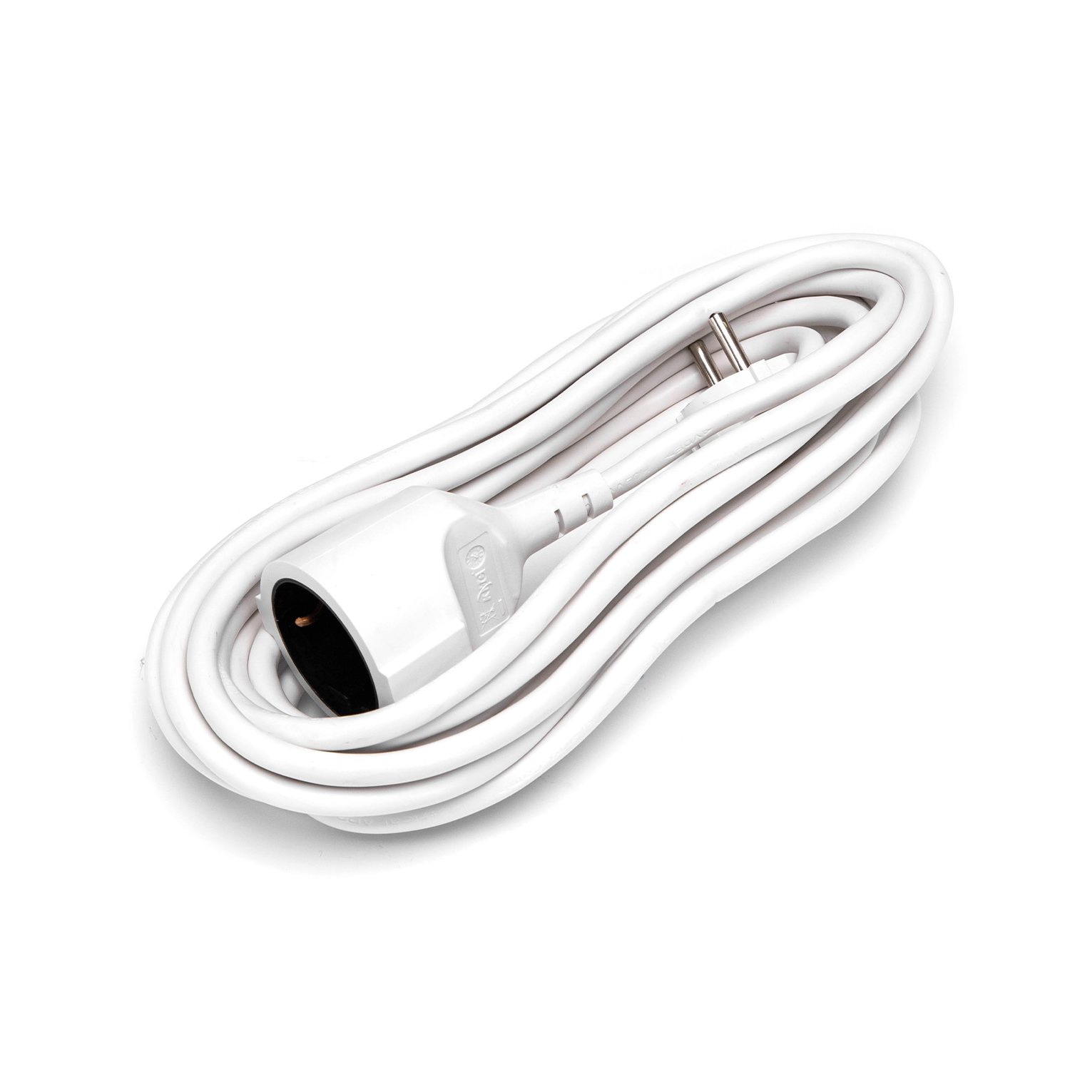Prolongador alargadera 5 metros Schuko cable color blanco - Luz Actual  Iluminación
