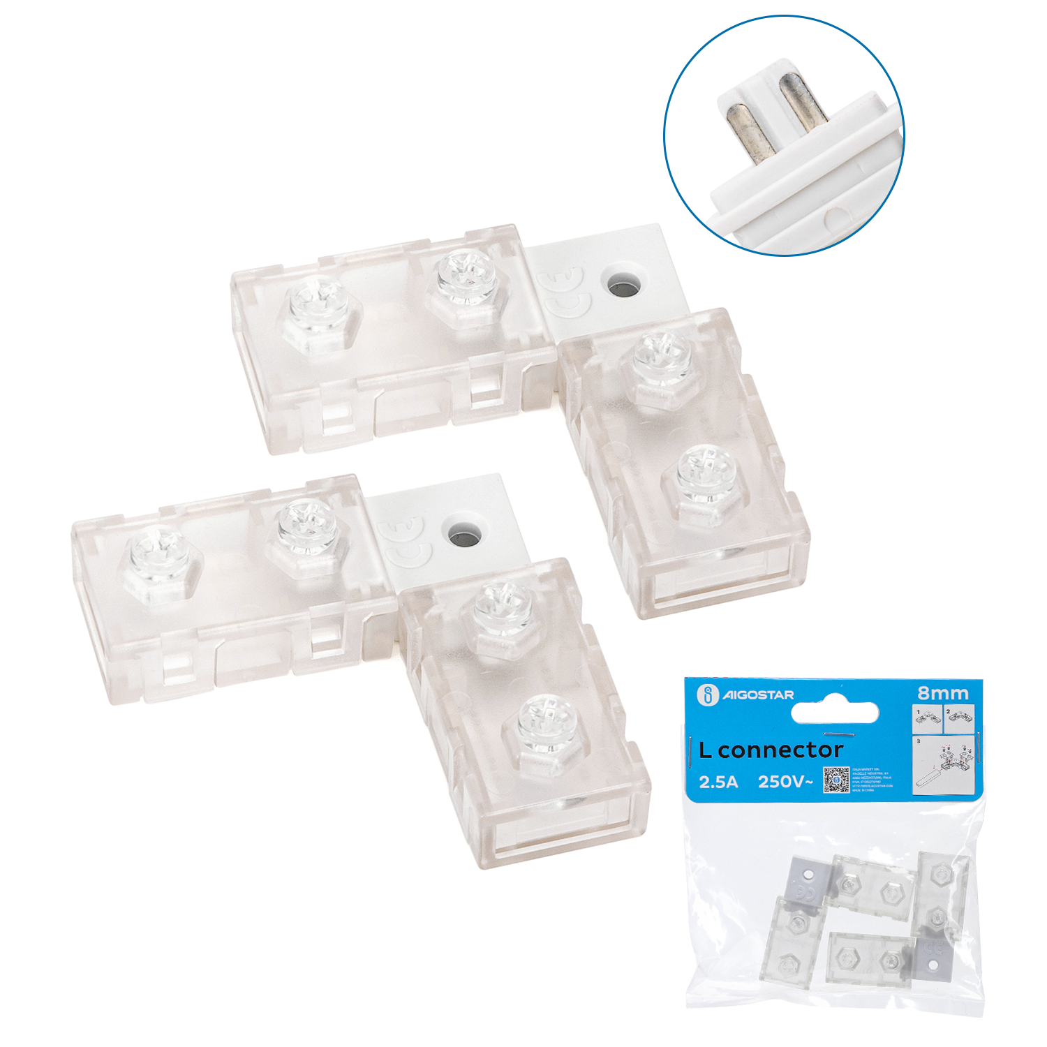 conector L 2835 8 mm