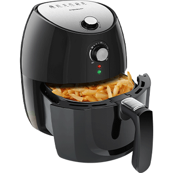 aigostar hayden pro - freidora de aire sin aceite 1500w cesta antiadherente extraible temporizador apagado automatico libre de bpa diseno exclusivo