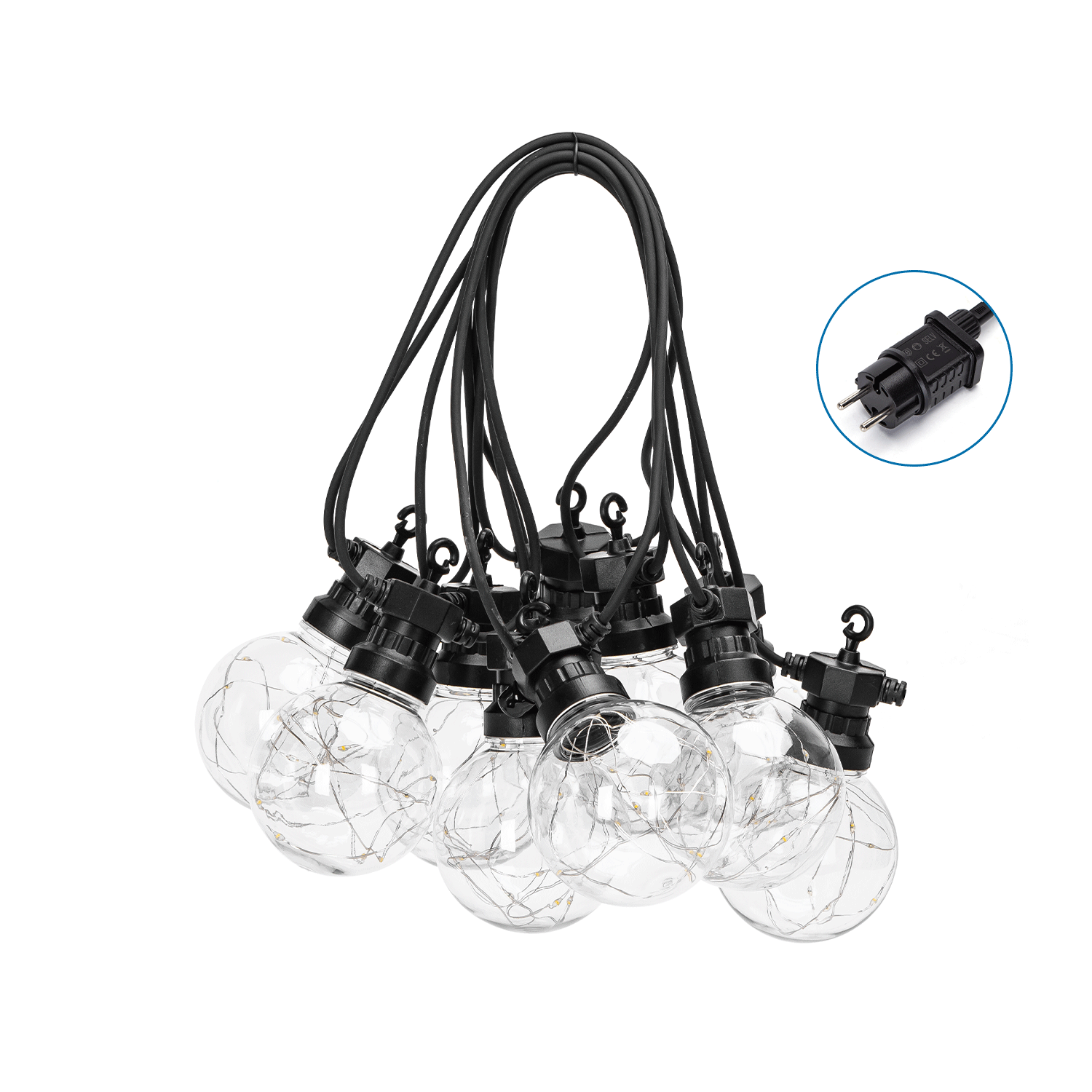 tira de luz LED de baja tensión Luz Cálida Goma/Plástico/ABS
