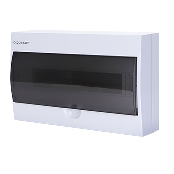 Aigostar Caja de Distribución Eléctrica de Superficie con Puerta Para 18 Módulos, 1 Unidad, Blanco