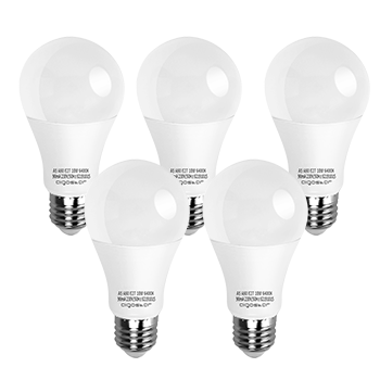 Aigostar - Bombilla LED E27, 10W, Luz blanca fría 6400K  Ángulo 280°,no regulable  5 unidades [Clase de eficiencia energética A+],5pcs