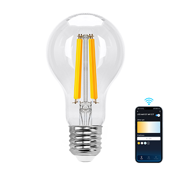 aigostar bombilla vintage inteligente e27 led bombilla alexa 6w 850lm bombilla edison wifi a60 bombilla filamento regulable 2700k-6500k compatible con alexagoogle home transparente 1 pack
