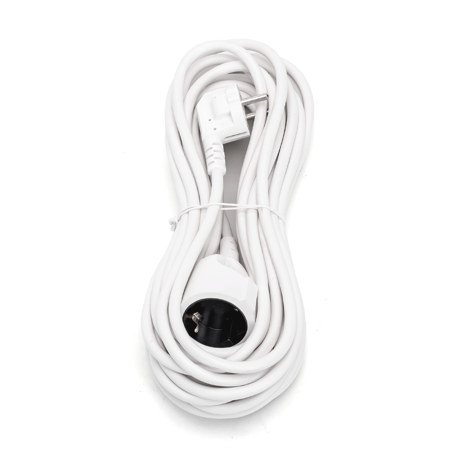Cable alargador alemán, 3G, 1,5 ?, 10 m, blanco - Prendeluz
