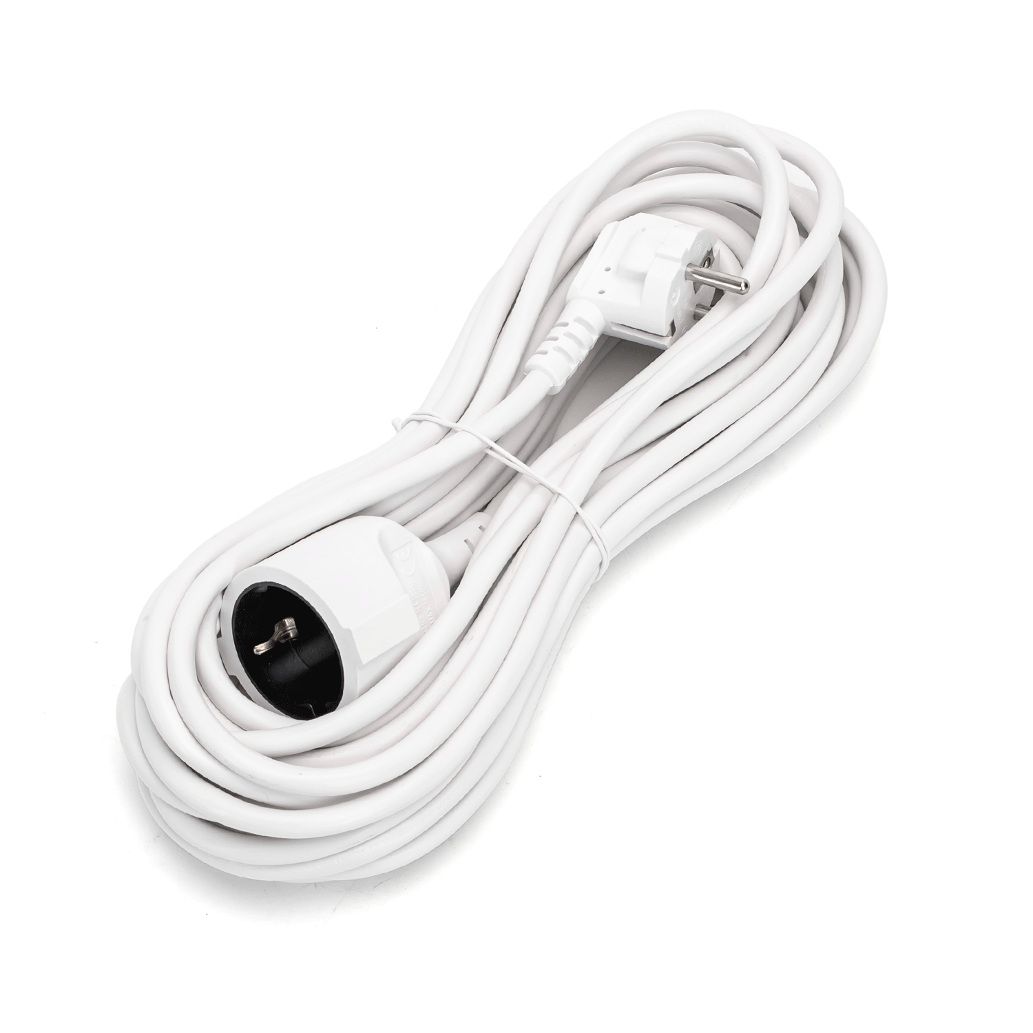 cable alargador alemán, 3G, 1,5 ?, 10 m, blanco