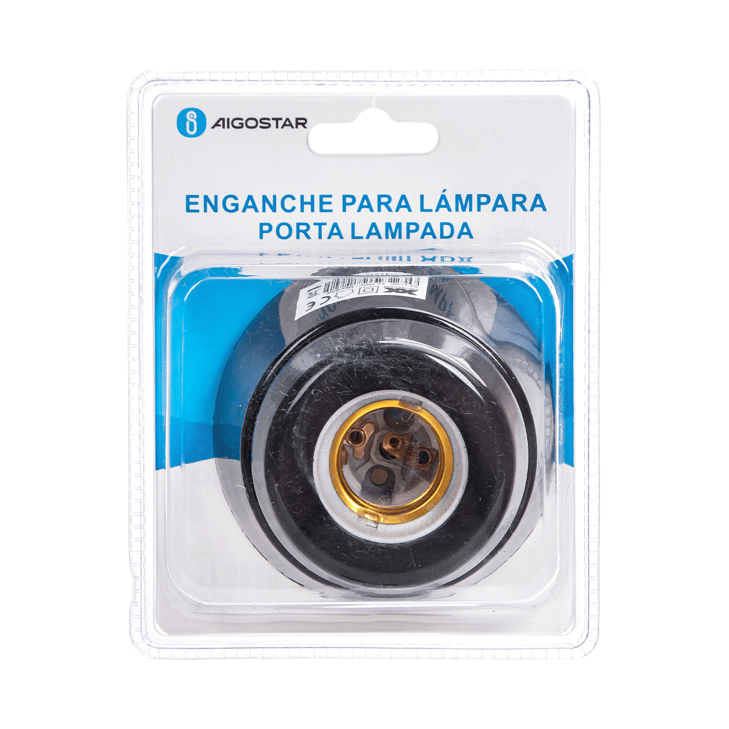 portaLámparas de cerámica E27, negro 93*H67mm