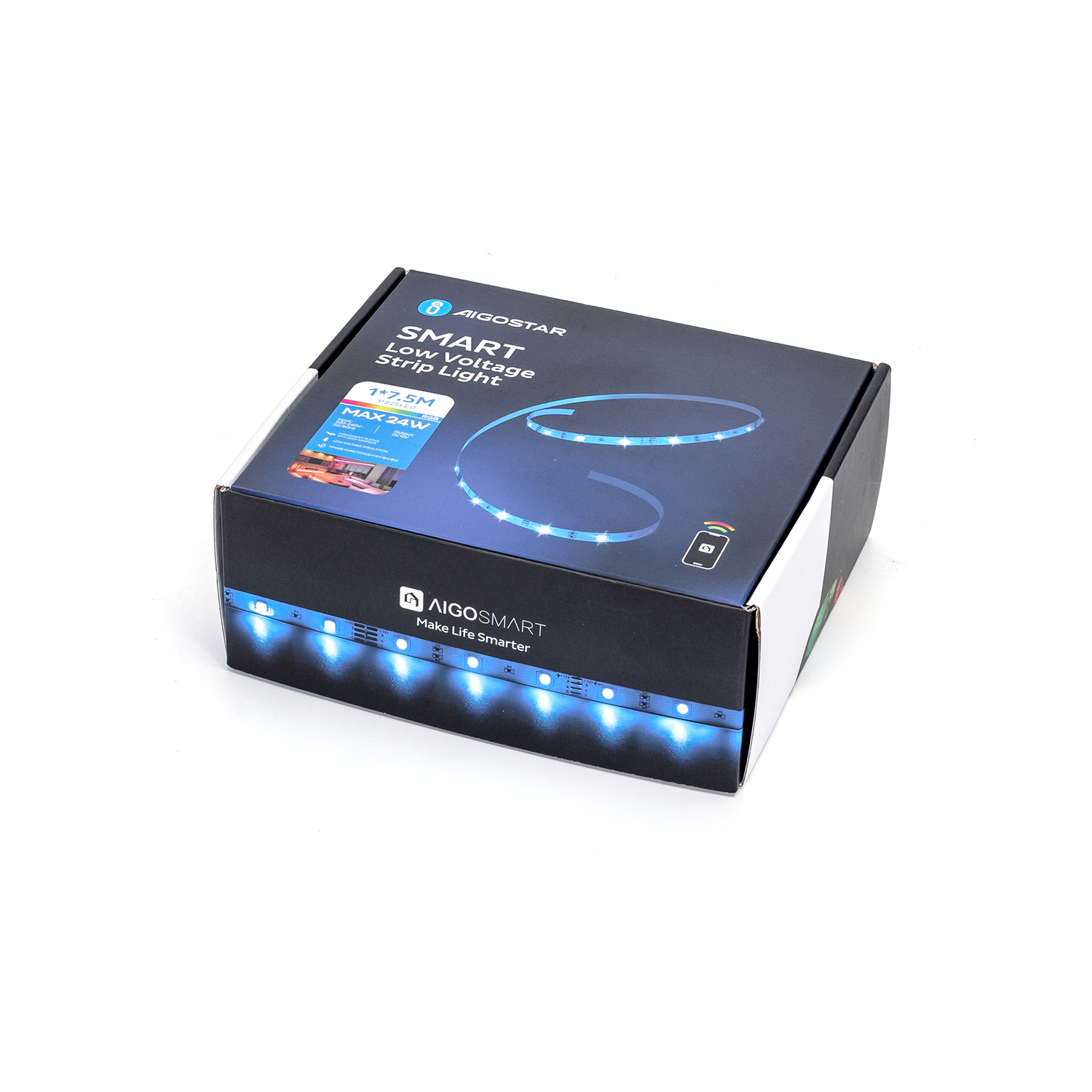 tira de luz inteligente WiFi de bajo voltaje WB 24 W 1 x 7,5 m