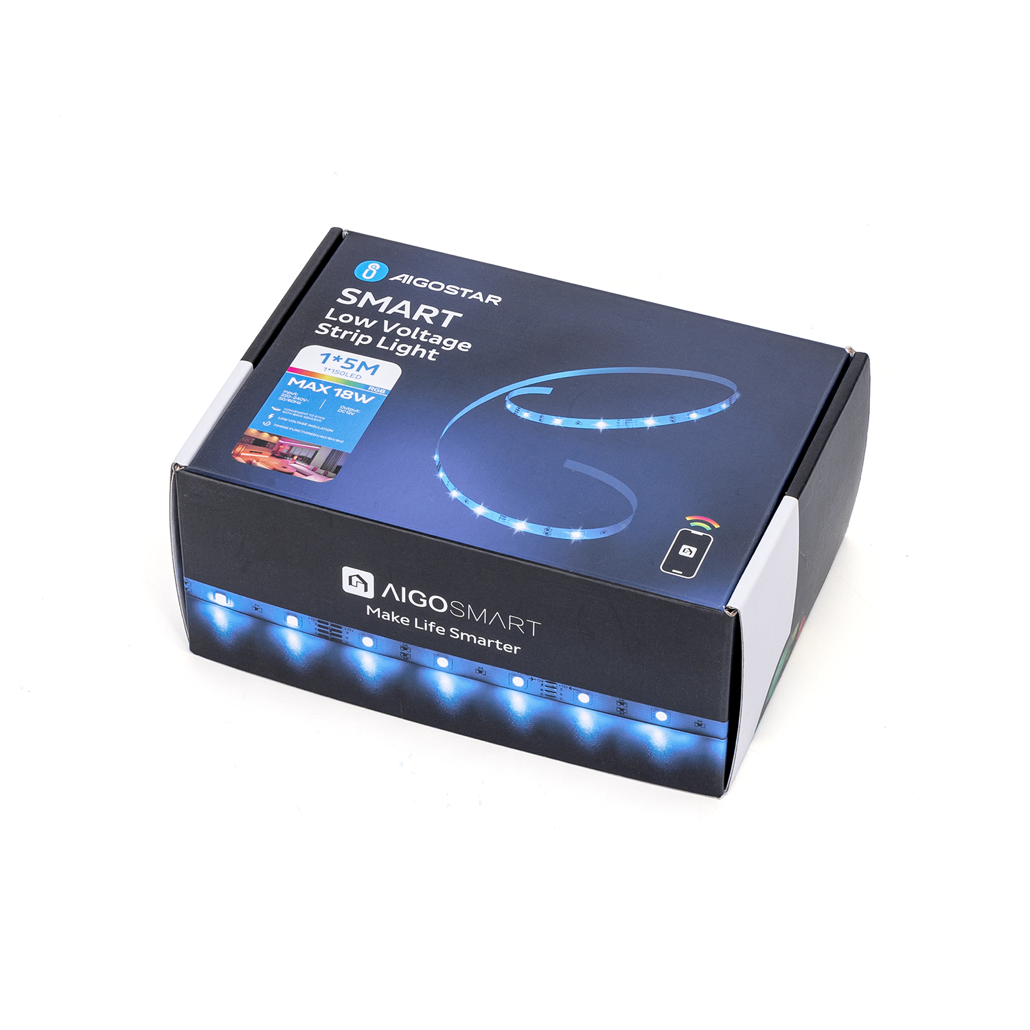tira de luz inteligente WiFi de bajo voltaje WB 18 W 1 x 5 m