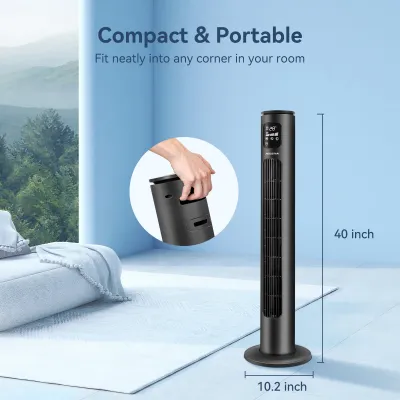 Ventilatore A Torre Smart WiFi Aigostar - Controllo App E Voce, 50W, Oscillazione 70°, Timer 24h - Foto 10