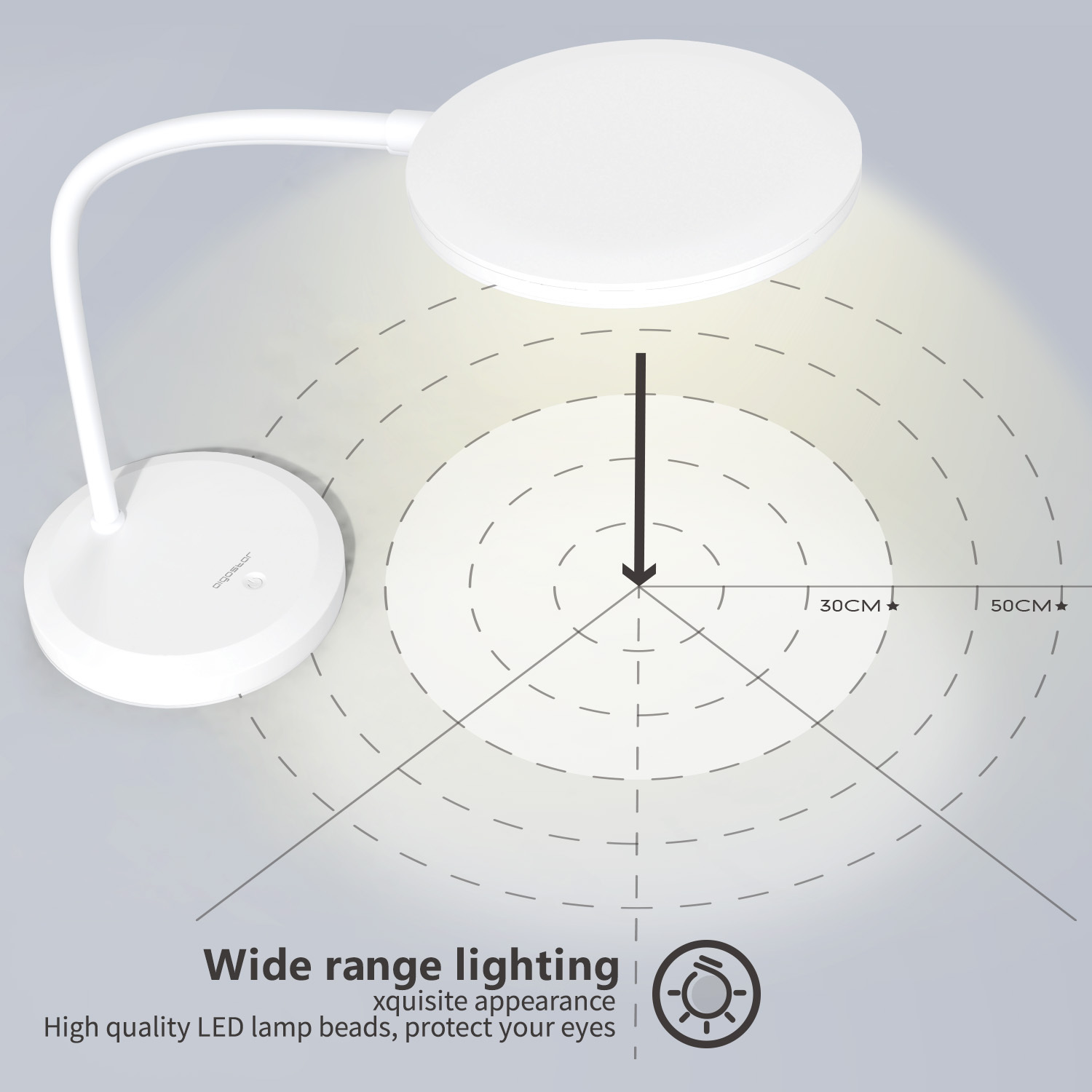 LED Bureaulamp - Veilig licht - 4000K - 7,5W - Geen RG0 blauw licht, professionele leeslamp