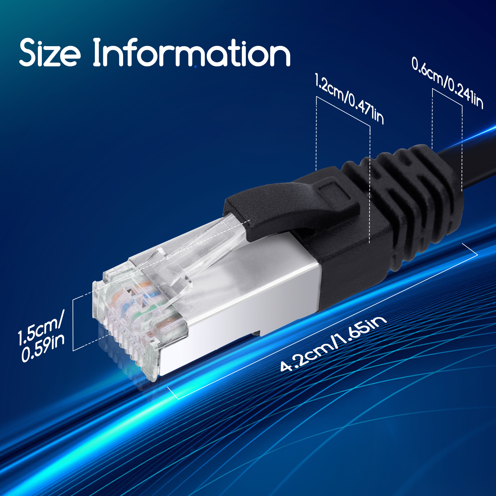 Compatible con Cat.5 Cat.5e Cat.7 5 x 0,5m Cable de Red Gigabit Ethernet LAN Cat.6 RJ45-10 100 1000Mbit s UTP Conmutador Router módem Punto de Acceso Negro CSL Cable de conexión a Red 