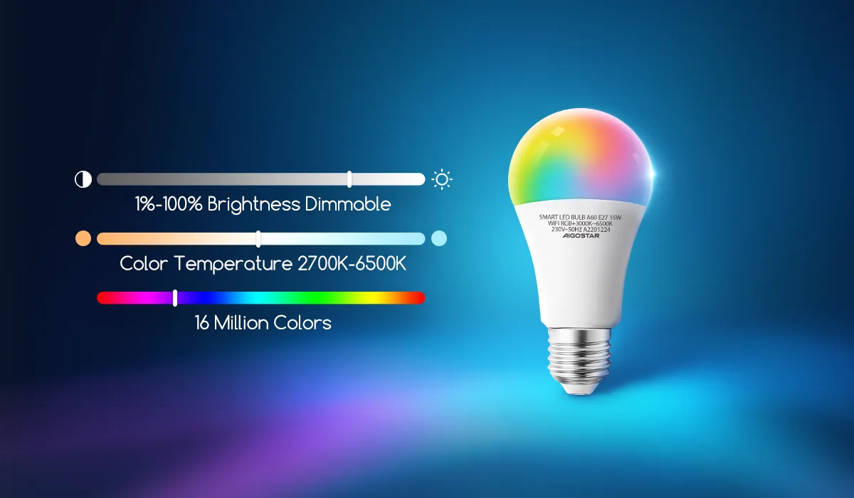 Lampadina LED A60 SMART WiFi WB RGB+CCT