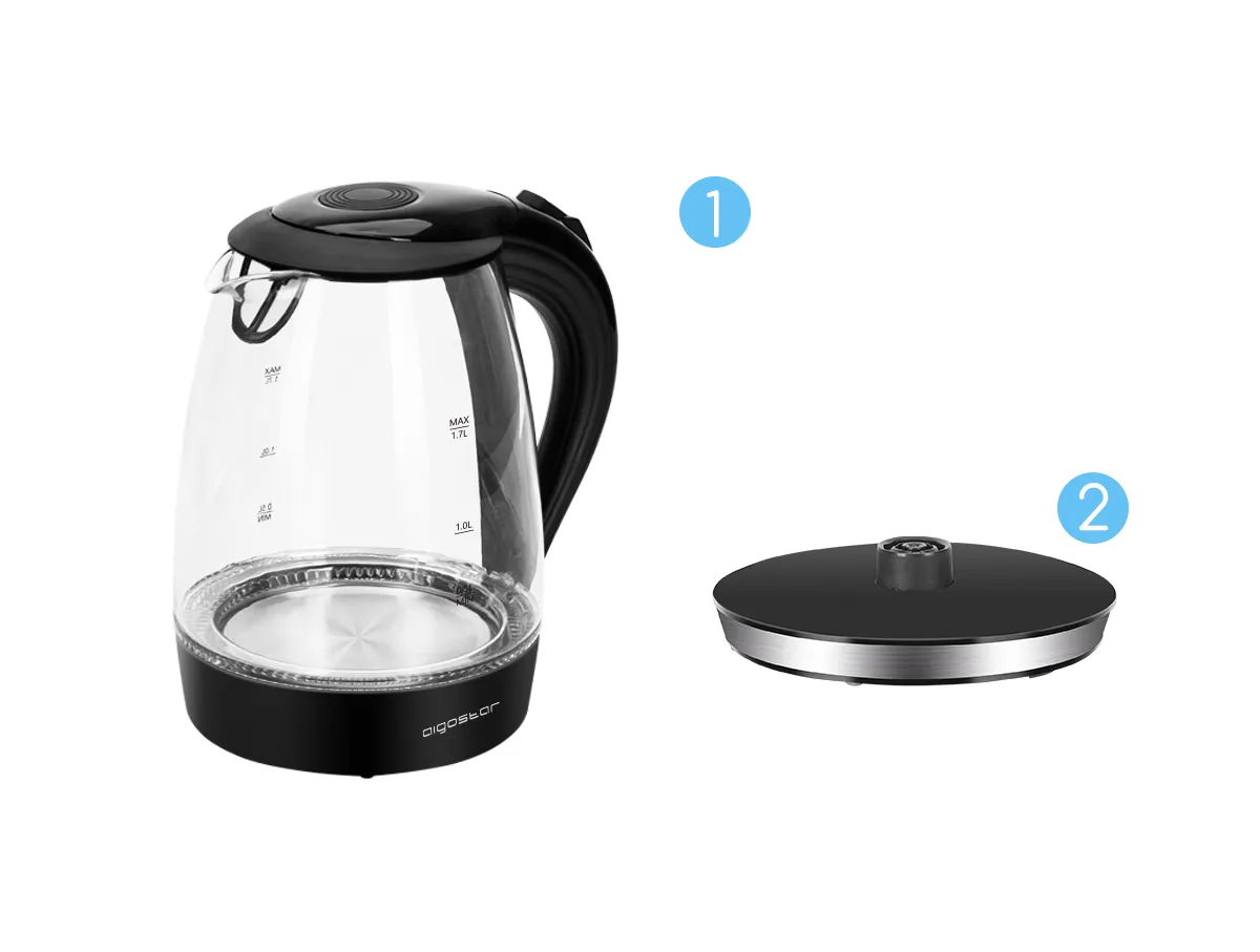 Aigostar Glass Electric Kettle — Adam  Fancy a cuppa?☕🥛In the video,  🌿Adam🍃, our favorite glass water kettle, allows you to brew your tea at  the optimum temperature for a fragrant chai