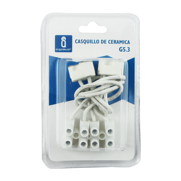 portaLámparas de cerámica G5.3, blanco