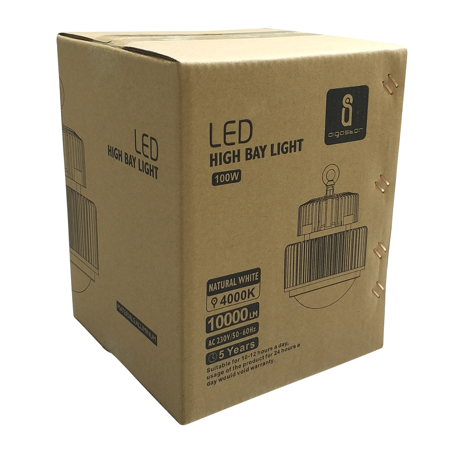 lámpara LED COB High Bay.  Luz Natural  100W