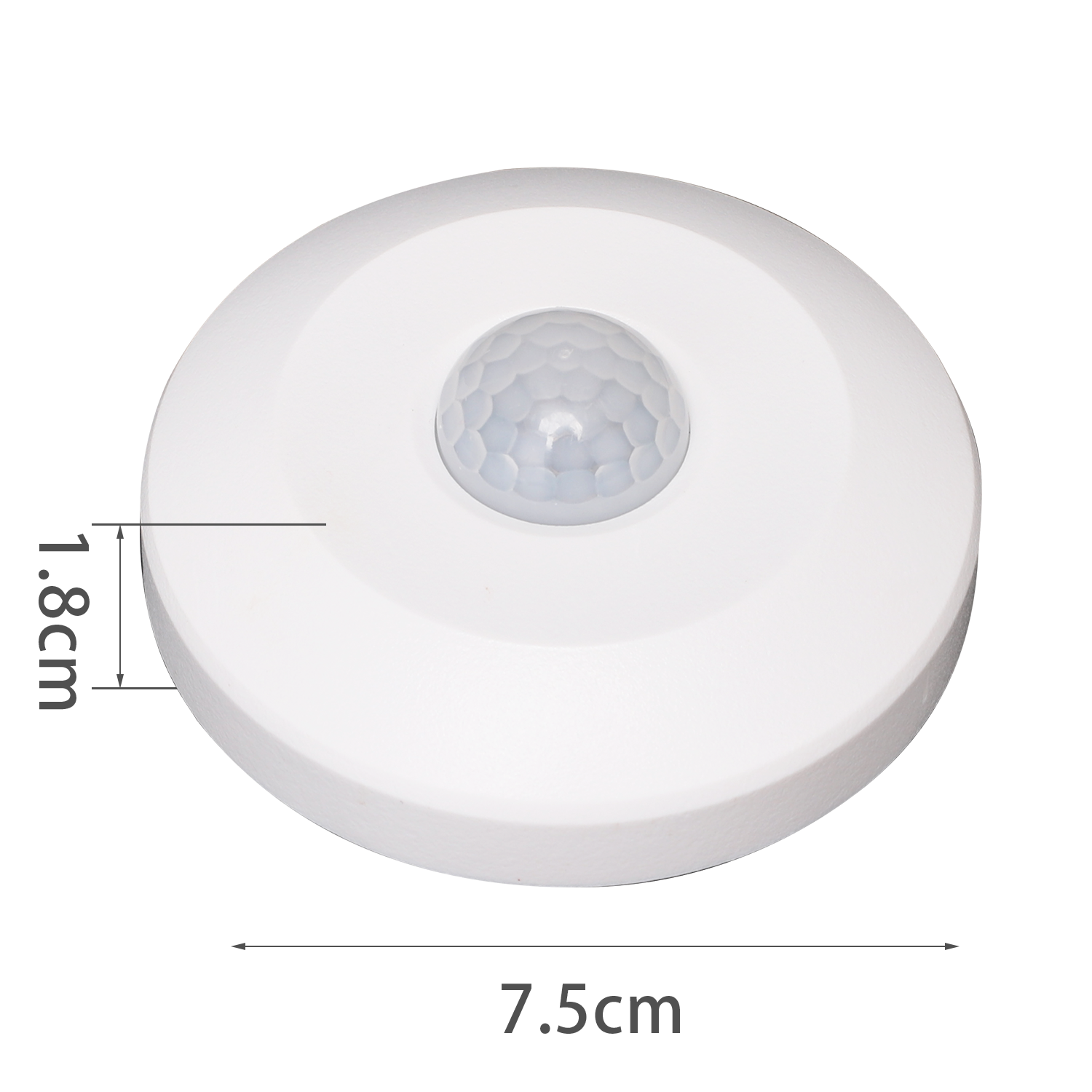 detector de movimiento por infrarrojos para montar en techo, blanco ø18*H75mm