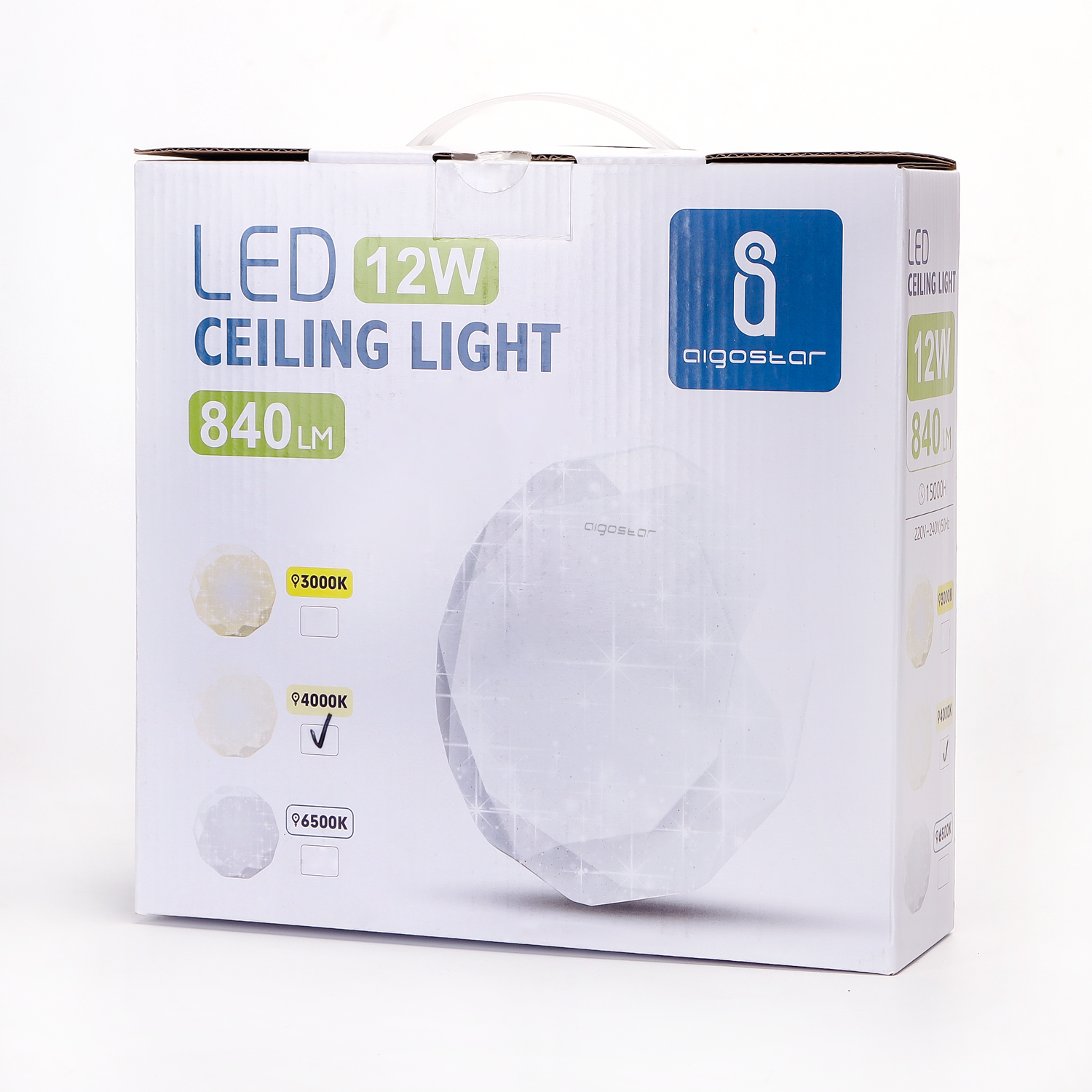 lámpara del techo LED 4000K 12W