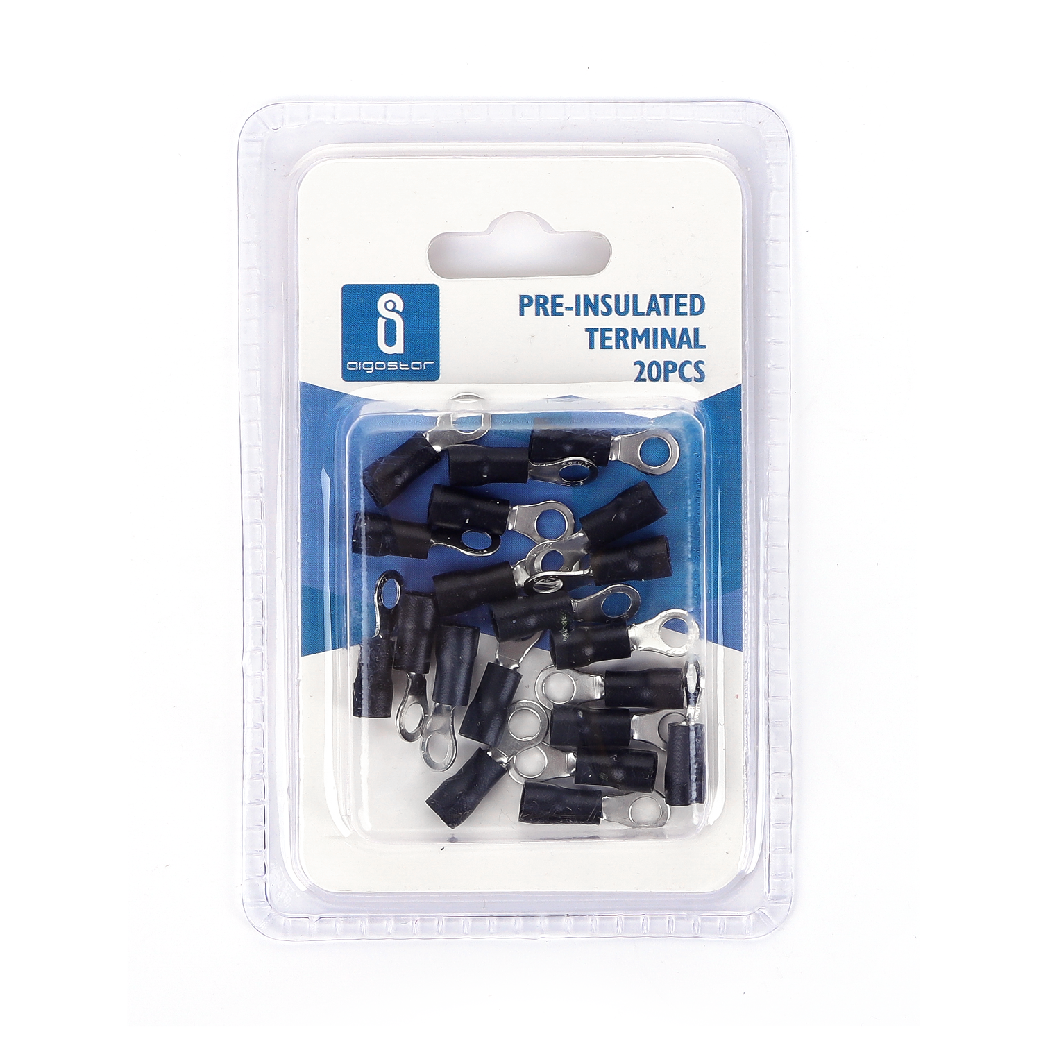 terminal preaislado RV1.25-4 negro (20 uds/blíster)