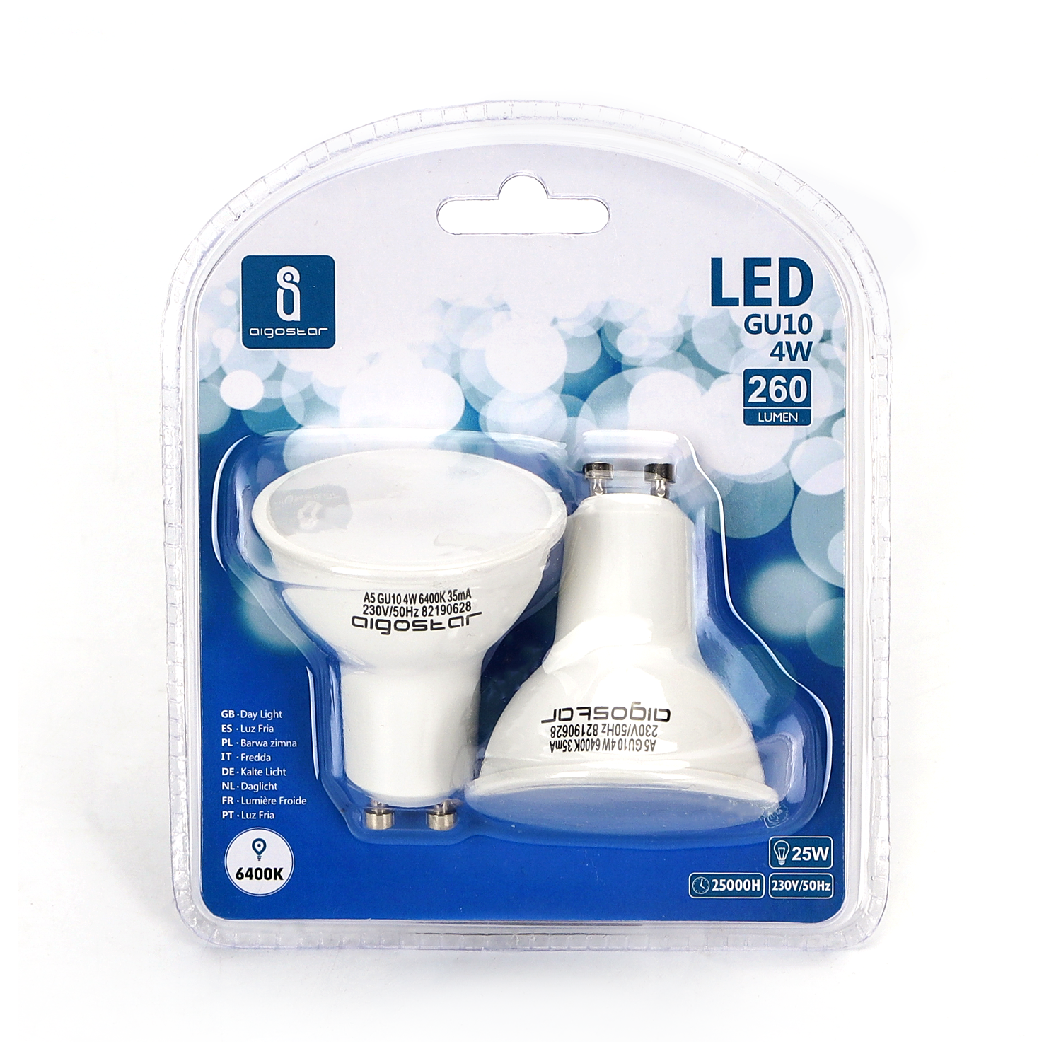 lED GU10 4W 6500K