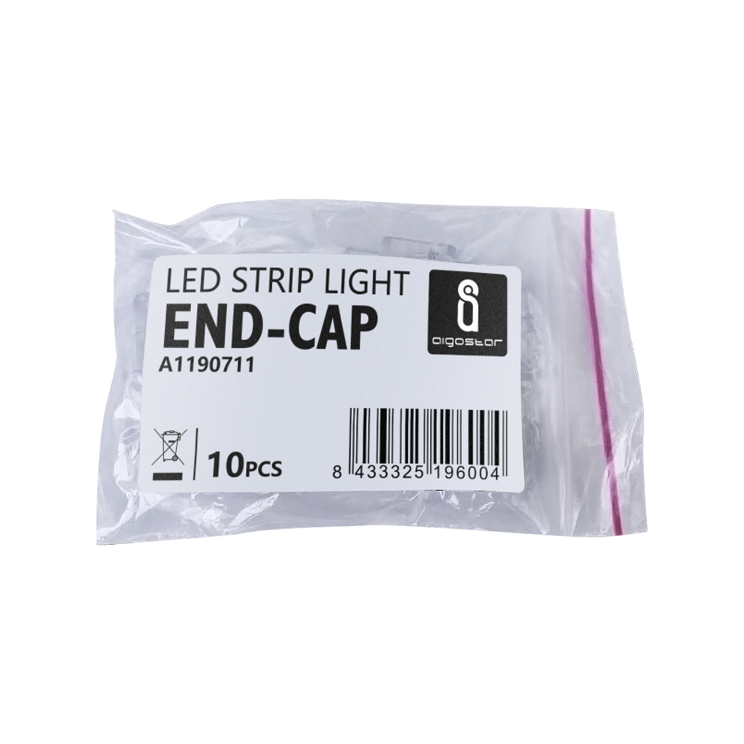 tira LED con circuito integrado tapa-externa