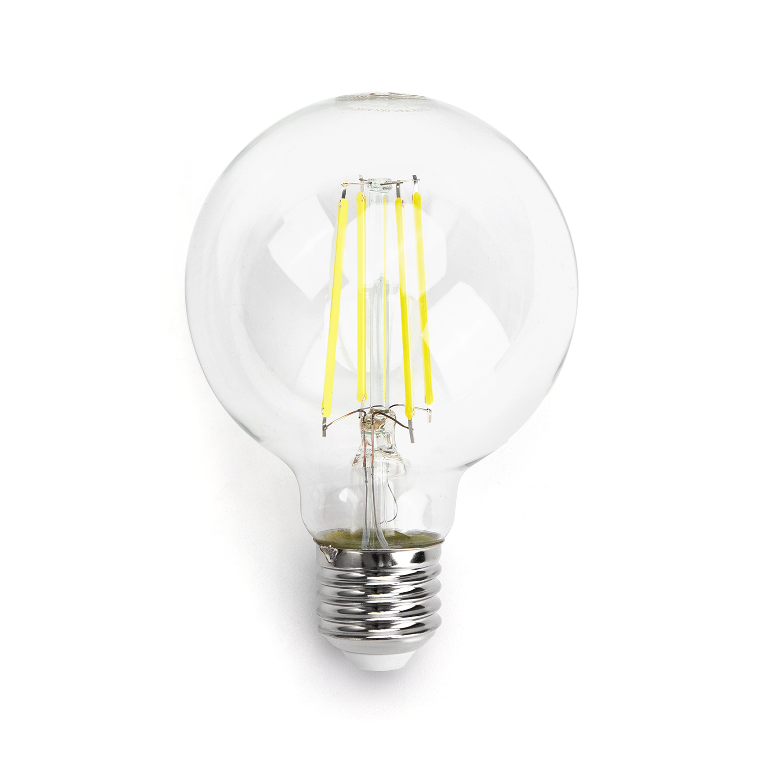 bombilla de filamento LED G80  Luz Fría  6W  E27