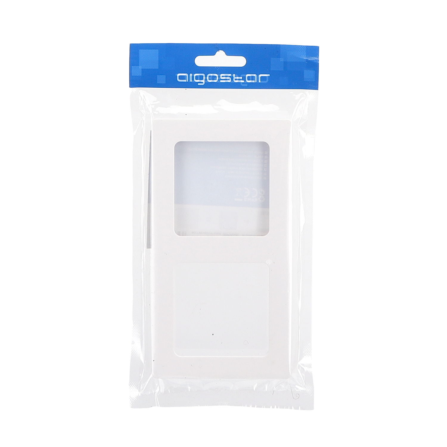 placa de pared de plástico alemana/francesa de 2 llaves, blanca