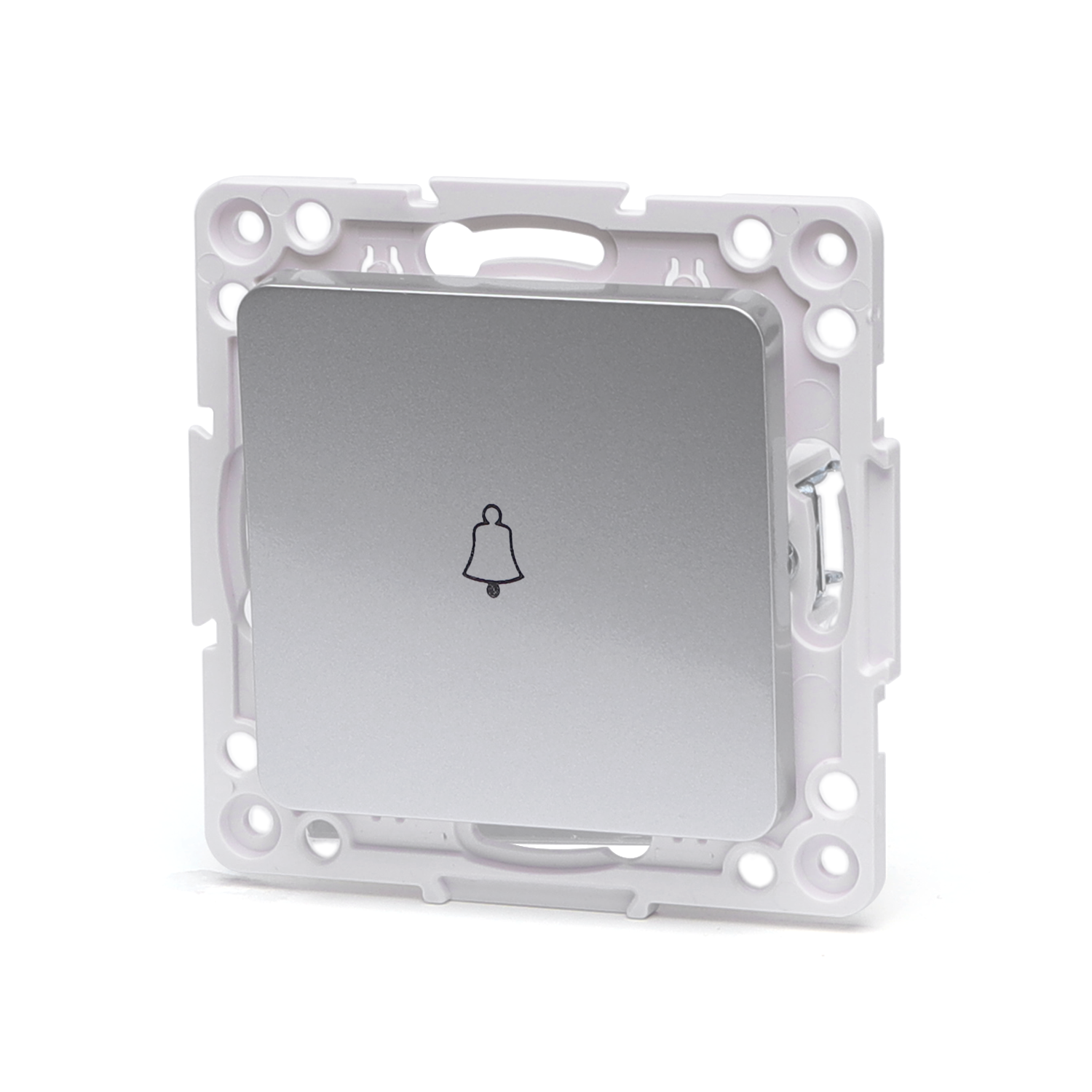 pieza para interruptor de timbre alemán, plateado