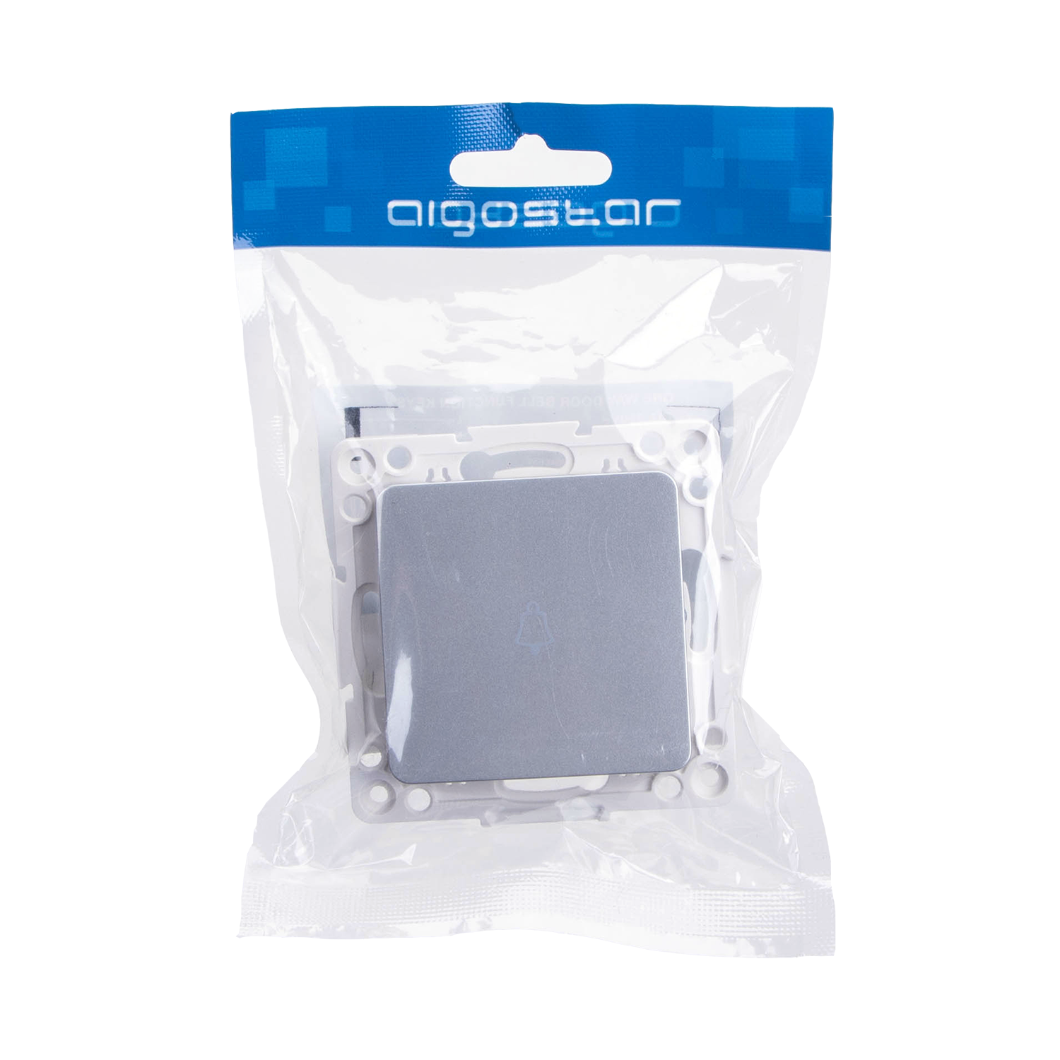 pieza para interruptor de timbre alemán, plateado