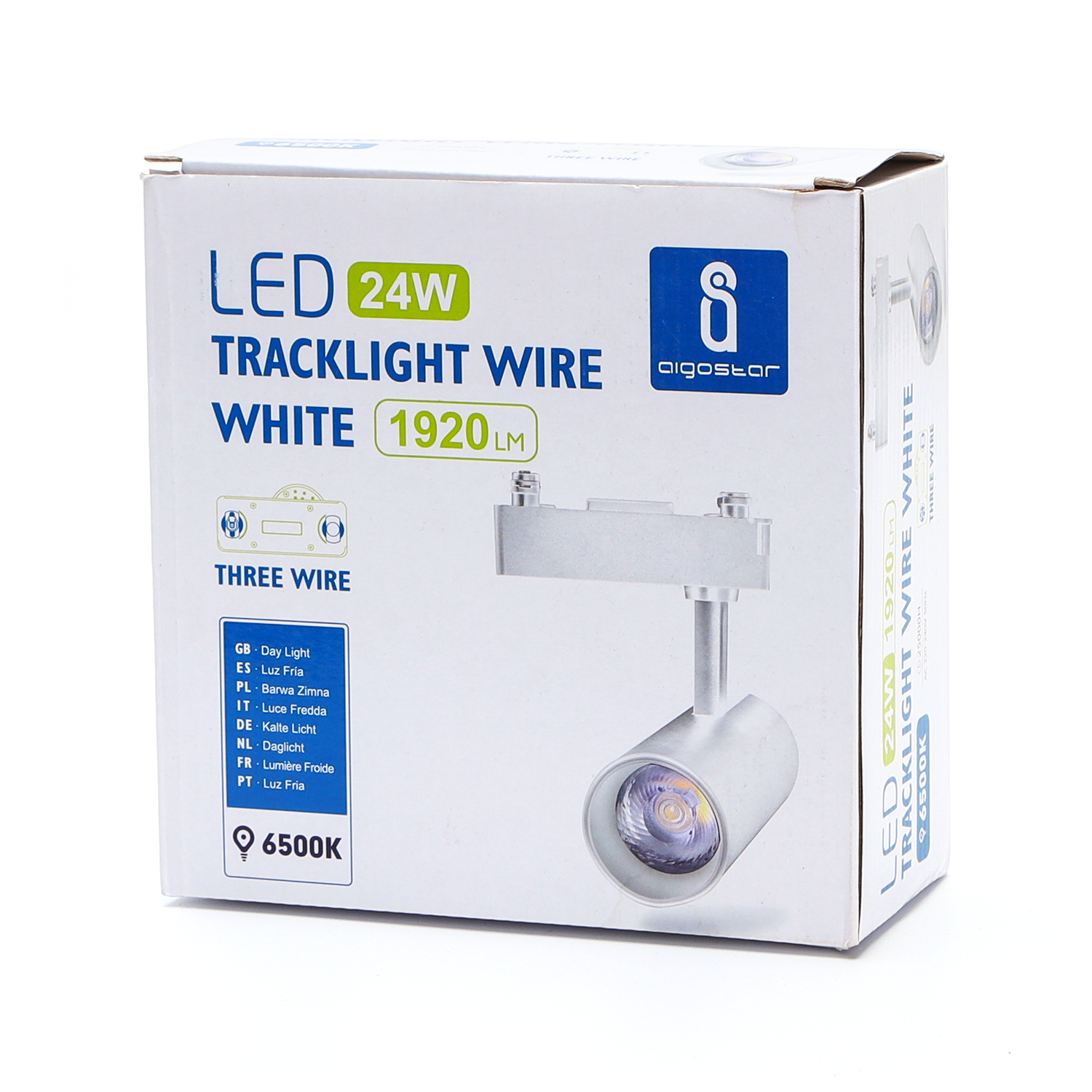 lámpara LED de tres pistas Luz Fría 24W L180*W77*H185mm