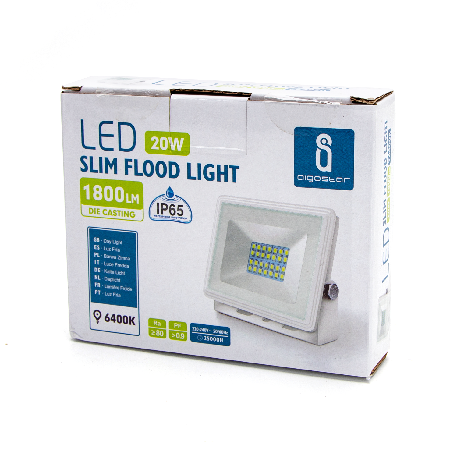 foco Slim LED de aluminio 6400K 20W