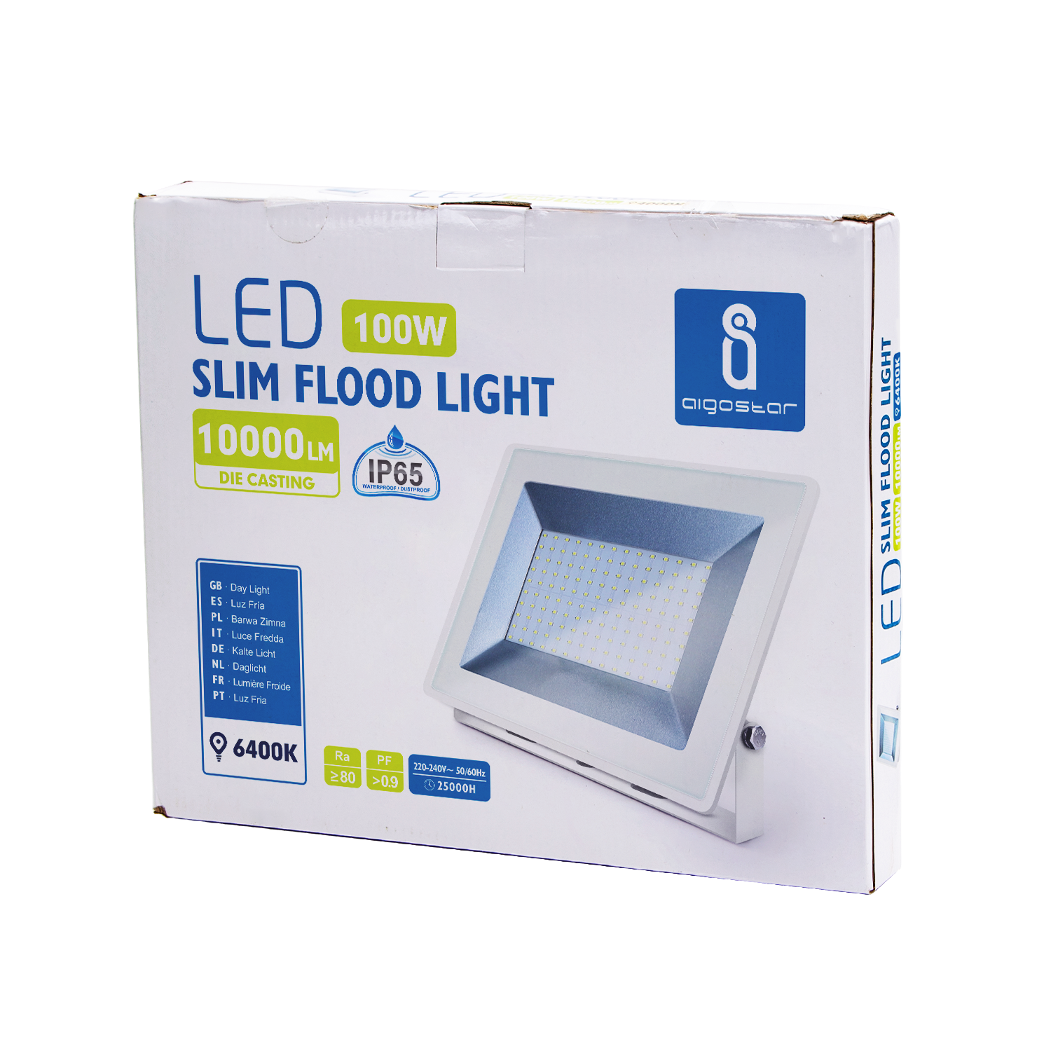 foco Slim LED de aluminio 6400K 100W