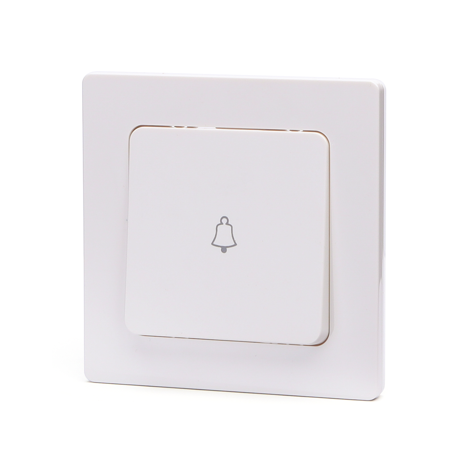 interruptor de timbre alemán, blanco