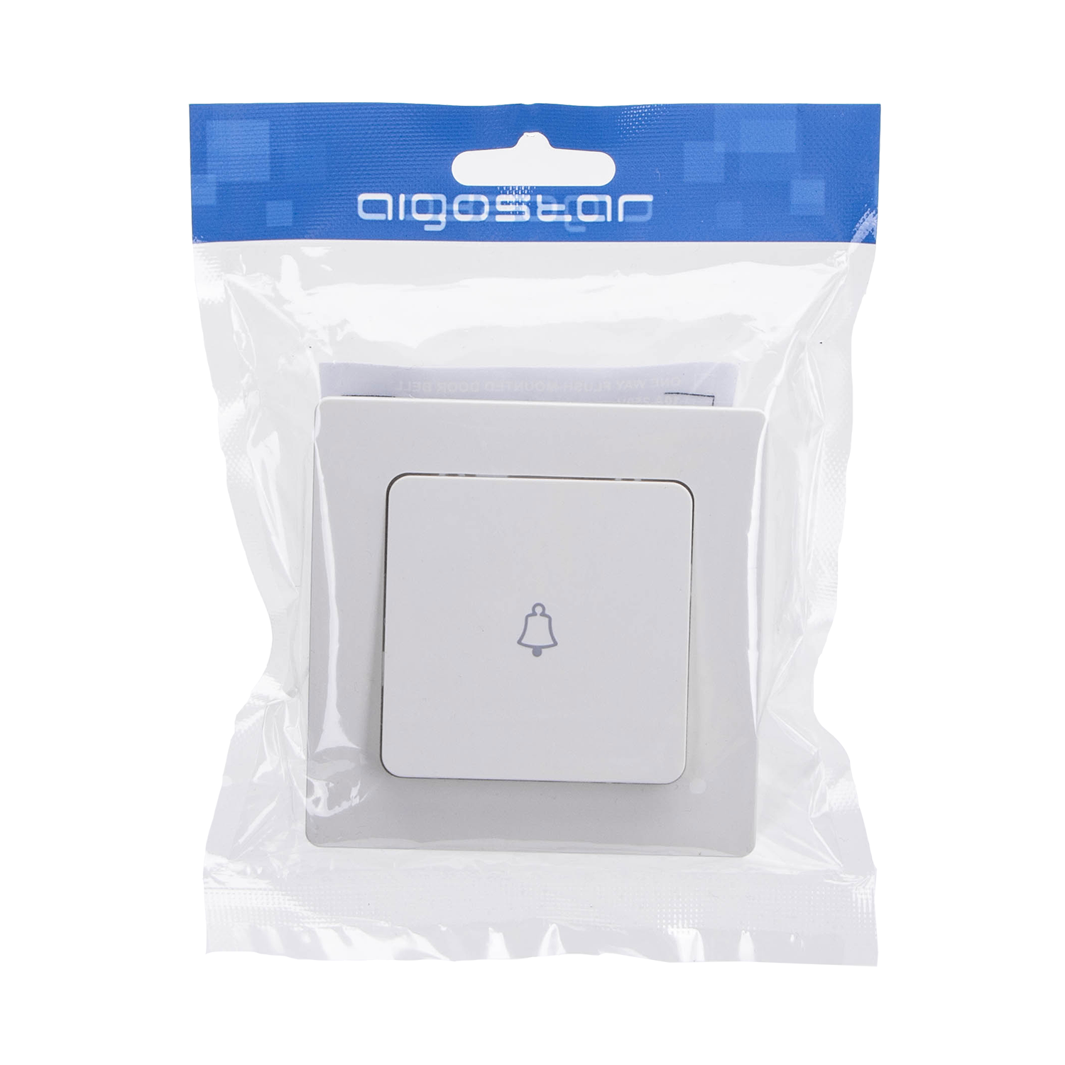 interruptor de timbre alemán, blanco