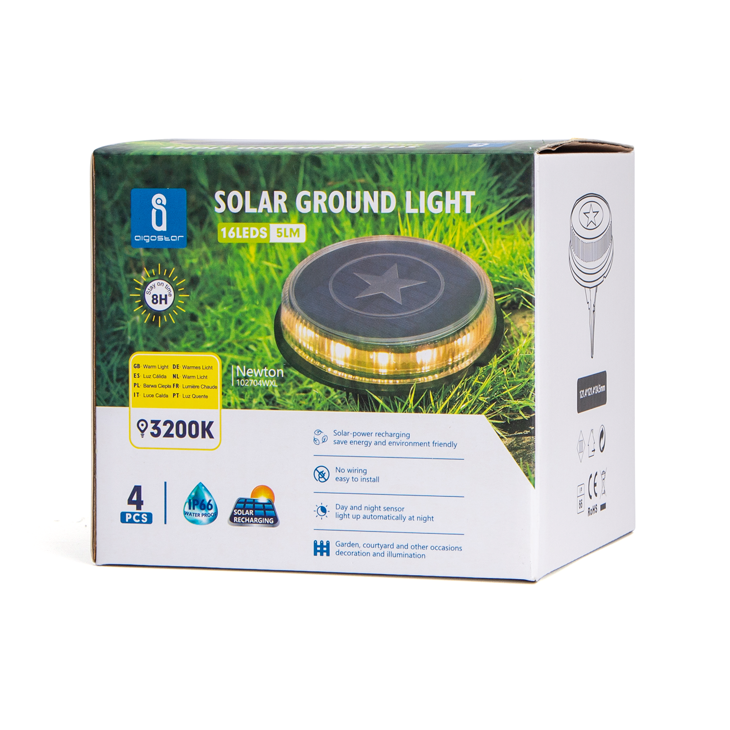 lámpara solar LED