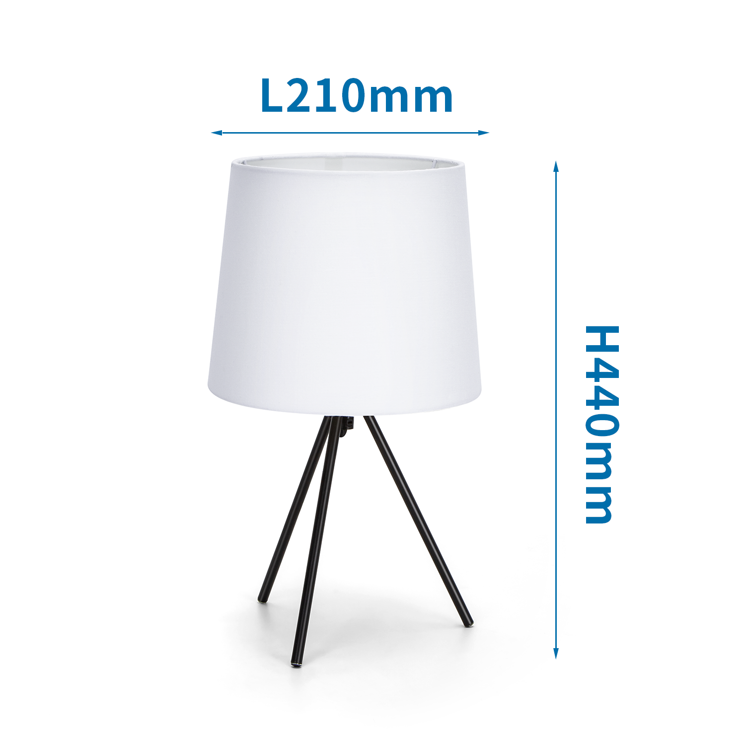 lámpara de mesa de metal
