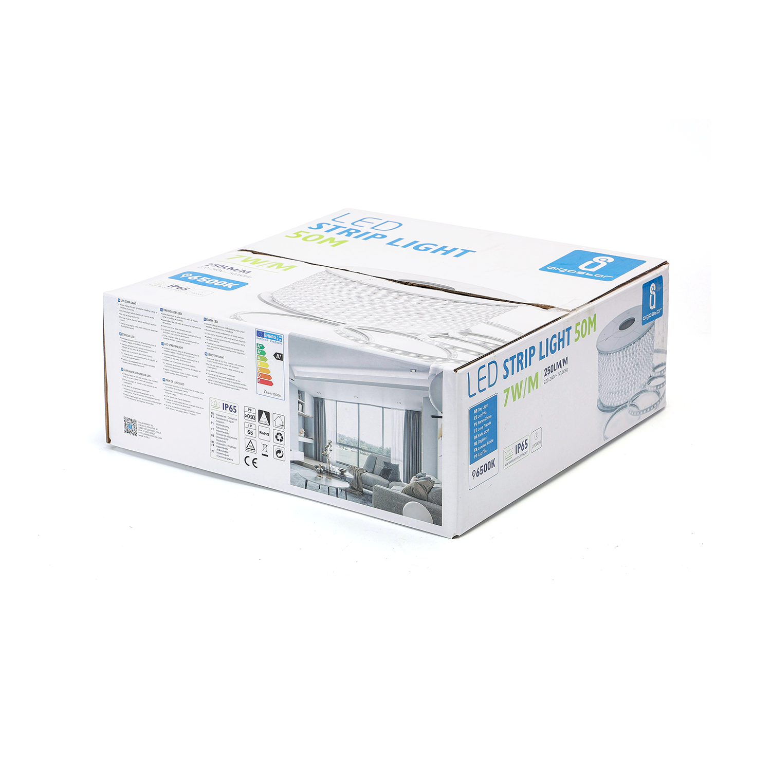 tira LED con circuito integrado 2835 Luz Fría 7W/m