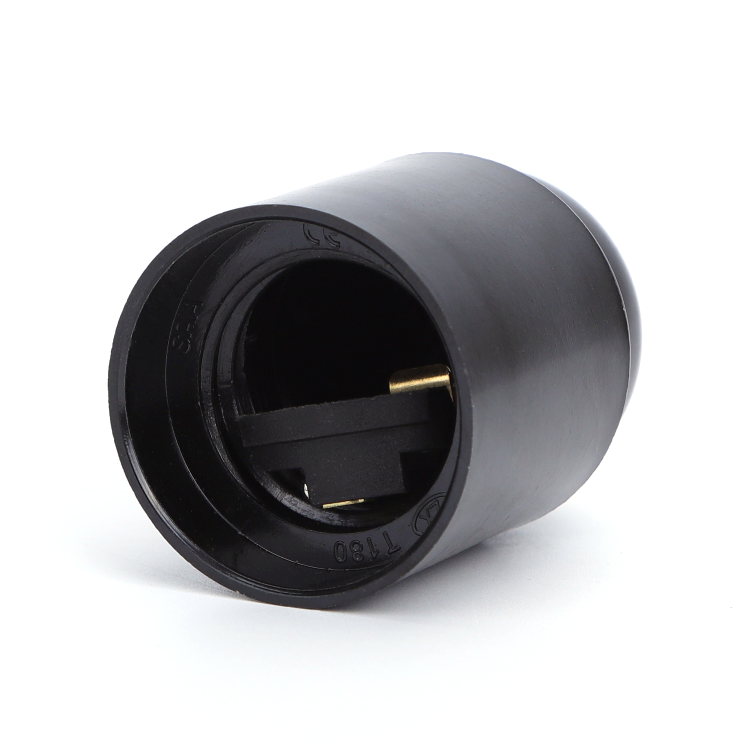 portaLámparas de baquelita con terminal de rosca E27, negro 39*H53mm